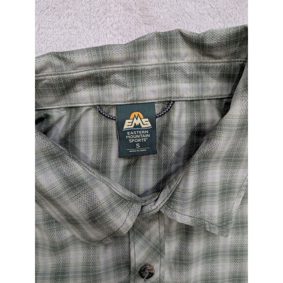 Eastern Mountain Sports Shirt Mens Small Plaid Short Sleeve Button Down EMS - Picture 4 of 4